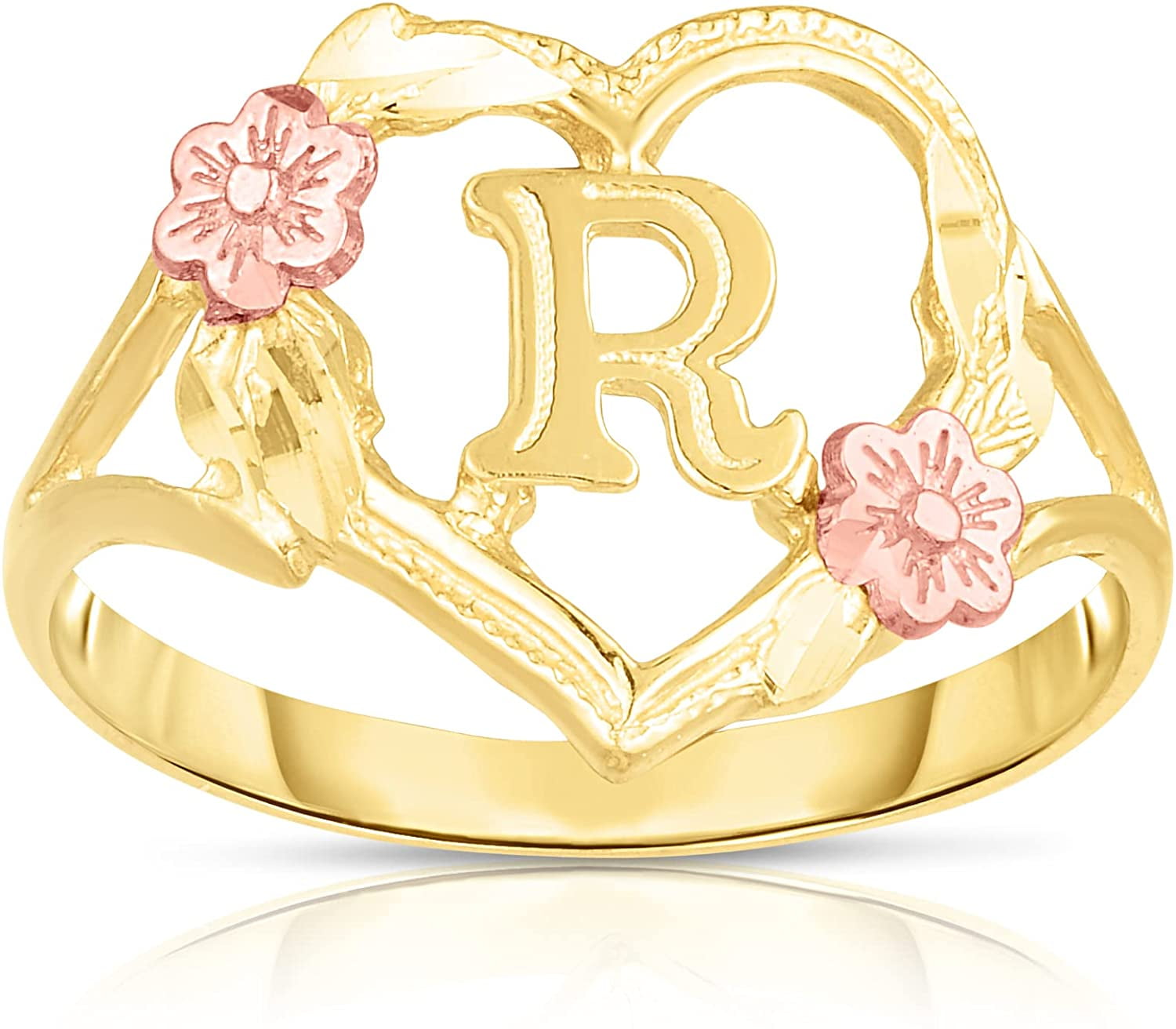 Buy 22Kt Plain Gold Pretty Flower Ring 97VM1223 Online from Vaibhav  Jewellers